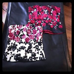 2 corset tops
